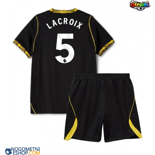 Otroški Nogometni dresi Chelsea Maxence Lacroix #5 Gostujoči 2026-27 Kratek Rokav (+ Kratke hlače)